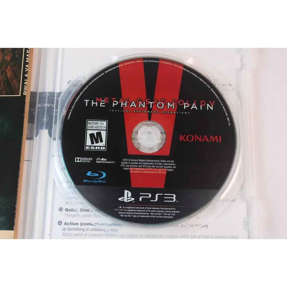 Metal Gear Solid 5 V: The Phantom Pain Day One Edition (Sony PS3) Complete